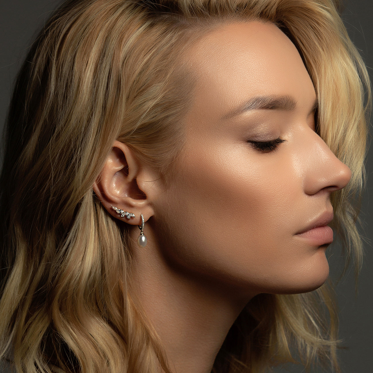 14K Diamond Pointed Ear Crawler - Lulu Designs Jewelry